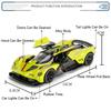 New 1:32 Aston Martin Valkyrie AMR 001 Super Sports Car Alloy Diecast Metal Model Car Sound & Light Collecting Hobbies Birthday Gift