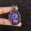 Copper Charoite Pendant Copper Wire Wrapped Gemstone Pendant Handmade Copper Jewelry Unique Design Pendant Wire Wrapped Jewelry Wedding Gift