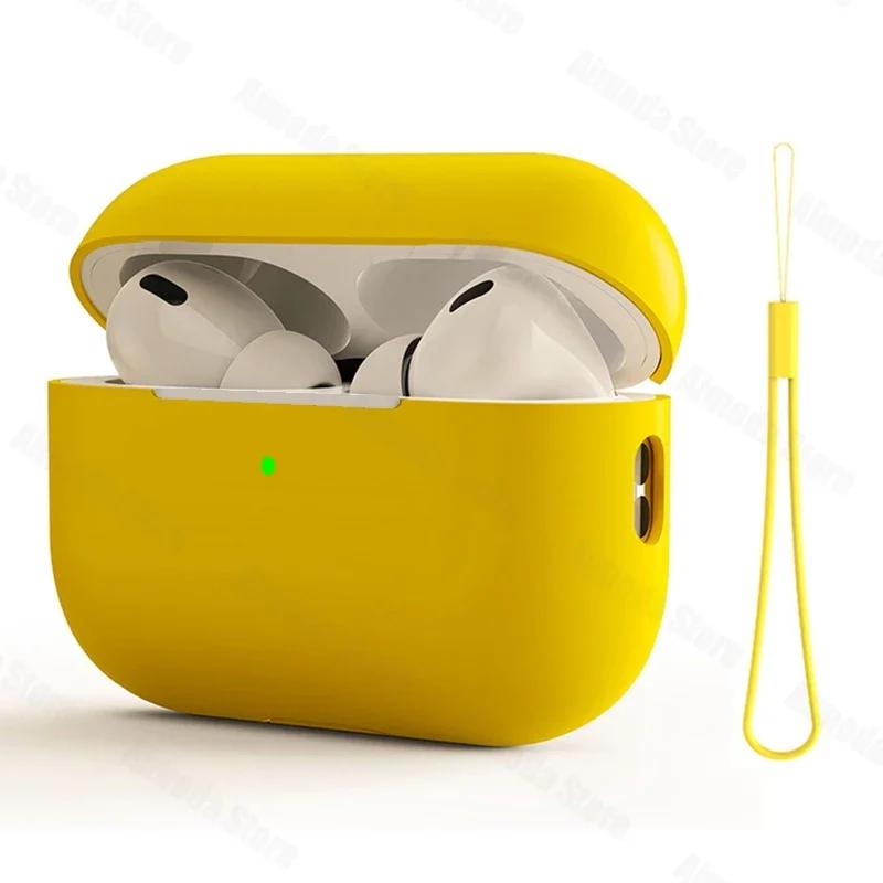 Чехол для AirPods Pro 2 Чехол из жидкого силикона для AirPods 3 Pro 2 Чехол Мягкий Защитный чехол для наушников для AirPod Pro 2 Pro2 Чехол