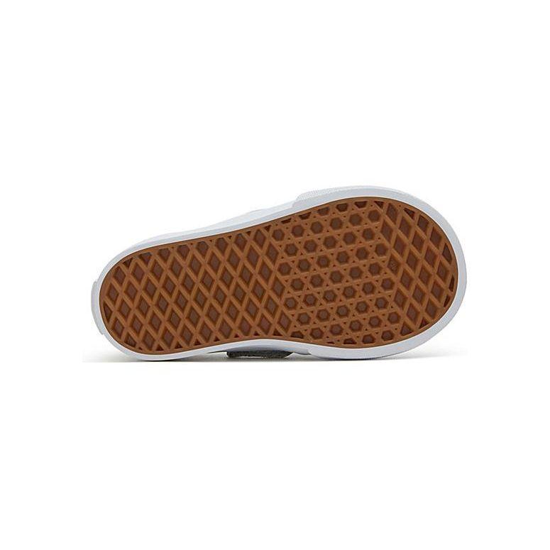 Vans Слипоны V для малышей с блестками - Серебристые детские кеды True-White VN000UBSX1K