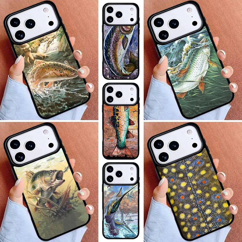 Trout Fishing Phone Case for iPhone 17ProMax 12 13 14 15 16e 17 Pro Max Plus Air Cover