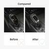 Glossy Carbon Fiber Car Gear Shift Knob Sticker For Cadillac CT6 2018