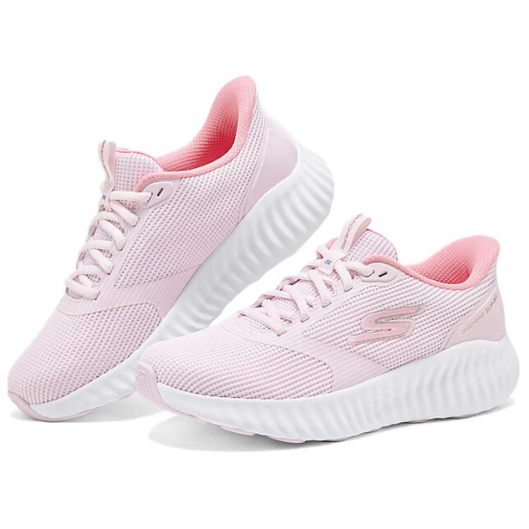 Skechers Серия Go Универсальные Удобные Прочные Дышащие Низкие Повседневные Городские Для Коммьютинга Беговые Кроссовки Женская кроссовка Светло-Розовый 129370-LTPK
