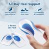 4pcs Silicone Heel Pads for Shoes Gel Heel Cups for Plantar Fasciitis Foot Support Heel Pain Relief Shoes Pads Heel Spur Insoles