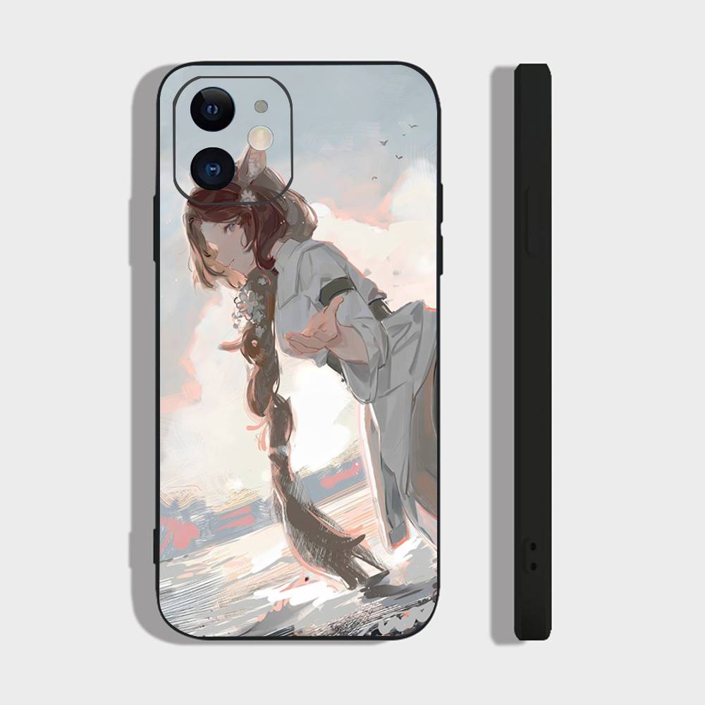 Чехол для телефона Jessica Anime R-Reverse 1999 для iPhone 17 Air 16 15 14 13 Pro Max 11 12 Черный силиконовый чехол