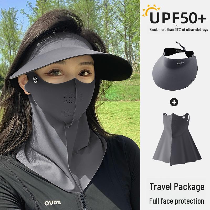 Женская бесшовная солнцезащитная шляпа: Большие поля, ажурный верх для езды на велосипеде весной и летом