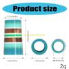 10Pcs Golfing Tapered Ferrules Fit 0.35Inch 0.37Inch Tapered and Parallel Shafts Colorful Striped Golfing Iron Ferrules