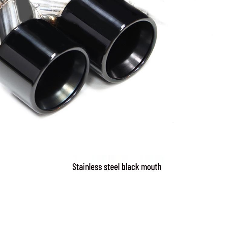 BMW 535li F10/F18 Наконечники выхлопных труб в стиле M5 (четыре) - Углеродное волокно и Черная нержавеющая сталь.