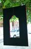 Hand Carved Wooden Jharokha Wall Decor: Bright Painted Flower Design Indian Frame