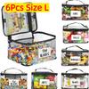 Transparent Pvc Mesh Zipper Toy Storage Bag Large Capacity Puzzle And Block Organizer Toy And Building Block Storage