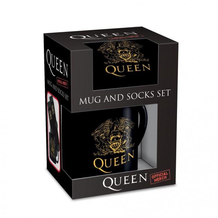 Queen Logo Mug and Sock Set