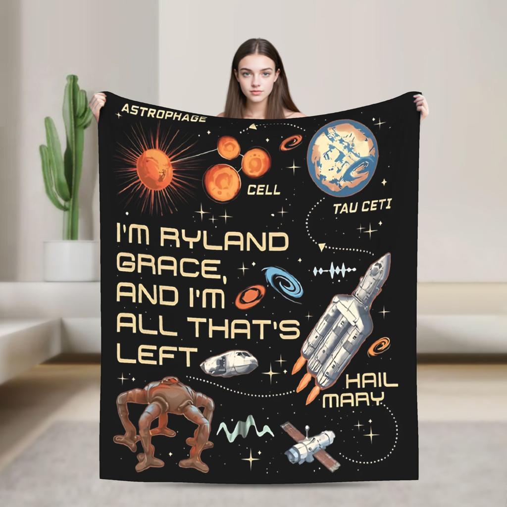 Project Hail Mary blankets Quality Soft Warm Throw blanket Winter Children Bedroom Novelty Bedspread