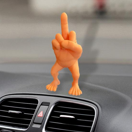 Фигура среднего пальца с ногами Статуя среднего пальца 3D-печатная скульптура Шутка-трофей Главная