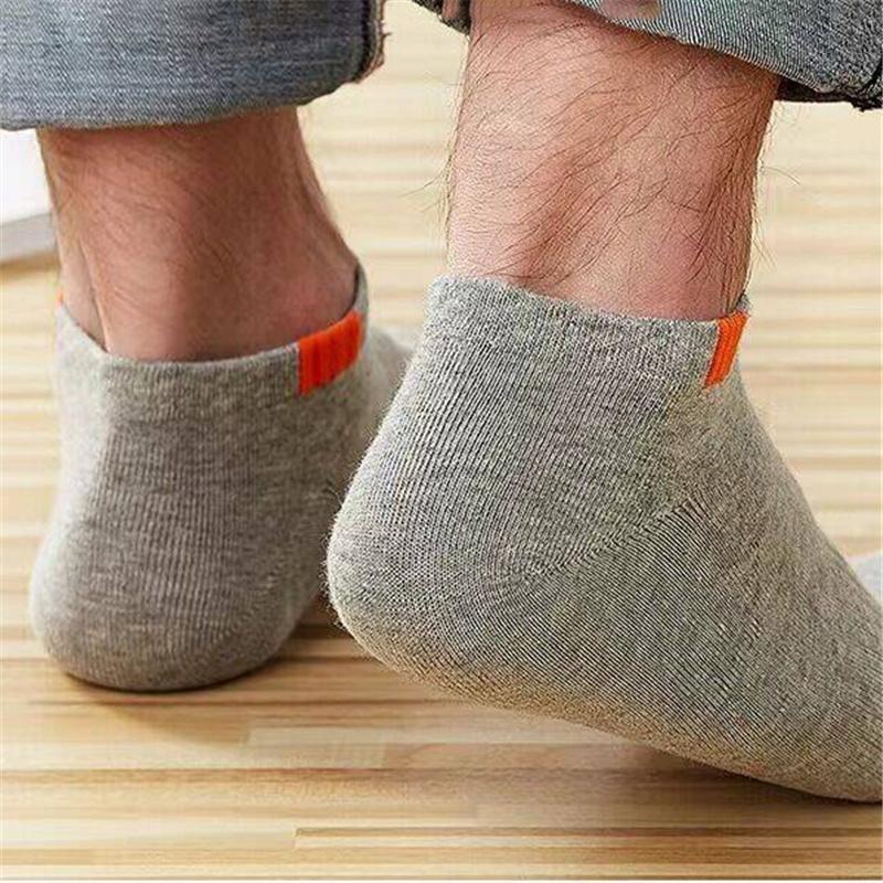 5/10 пар весенне-осенних дезодорирующих впитывающих дышащих удобных мужских носков до щиколотки для бизнеса и спорта
