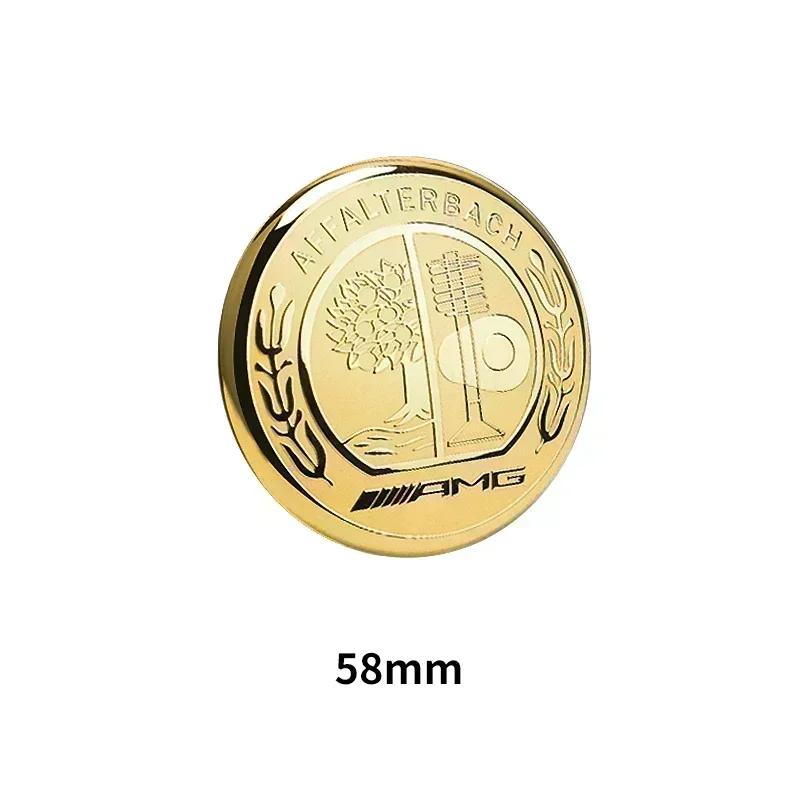 SUK3 1pcs 52mm 58mm Car Steering Wheel Sticker Auto Interior For Mercedes Benz AMG W212 W213 W205 W177 V177 W247 W176 GLA GLC W166