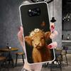 Cute Highland Cow Soft Phone Case For Xiaomi Redmi 15C 15 13C 13 Poco X5 X6 X7 F7 Ultra M7 12C 12 10 10C 9C 9A 9T 9 Fundas Poco