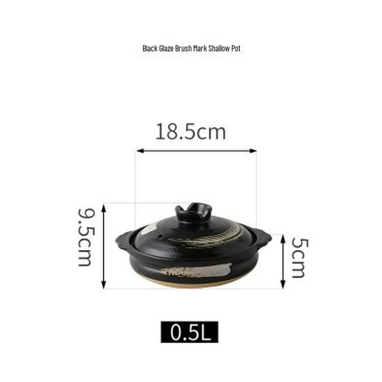 Высокотемпературный японский керамический глиняный суповой горшок Bao Yi для газовой плиты