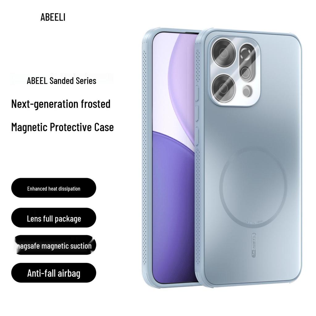 Противоударный магнитный матовый чехол с полным покрытием для OPPO Reno 14/13 Pro