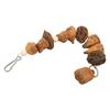 Bird Chew Toys Grinding Mouth Bite Resistance Logs Natural Nuts Hanging Parrot Chew Toys for