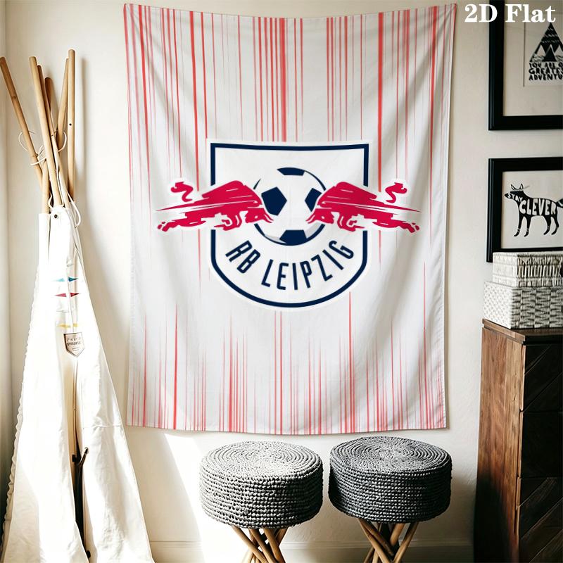 RB Leipzig Wall Tapestry Aesthetic Wall Hanging Printed Fabric Blanket Decorative Tapestries for Bedroom Living Room Home Decor