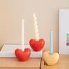 Подсвечник Сердце Подсвечник В форме Сердца Керамический Подсвечник Подставка Свадебное Торжество Центральный Элемент Маленький Валентинка для Дома
