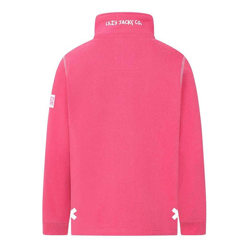 Lazy Jacks Girls Plain Soft Quarter Zip Sweatshirt