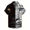 Summer Street Fashion Men's Short Sleeve Shirt 3D Tiger Print Short Sleeve Everyday Loose Comfortable Casual Shirt
