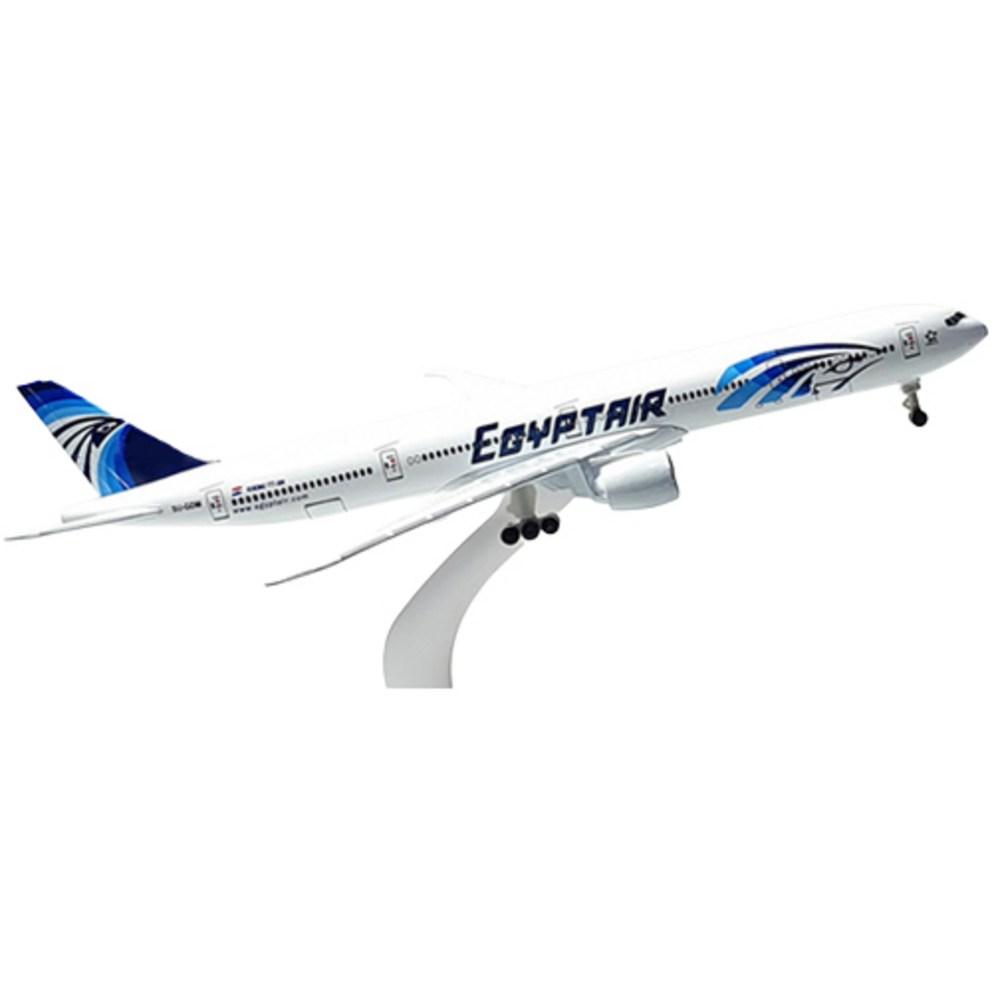 Premium 20cm Die-cast Model Airplane: 35 EgyptAir Boeing 777 (1pc)