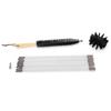 Набор щеток для чистки дымохода, нейлоновая ручная многоразовая щетка для чистки ворса сушильной машины с деревянной ручкой для дома