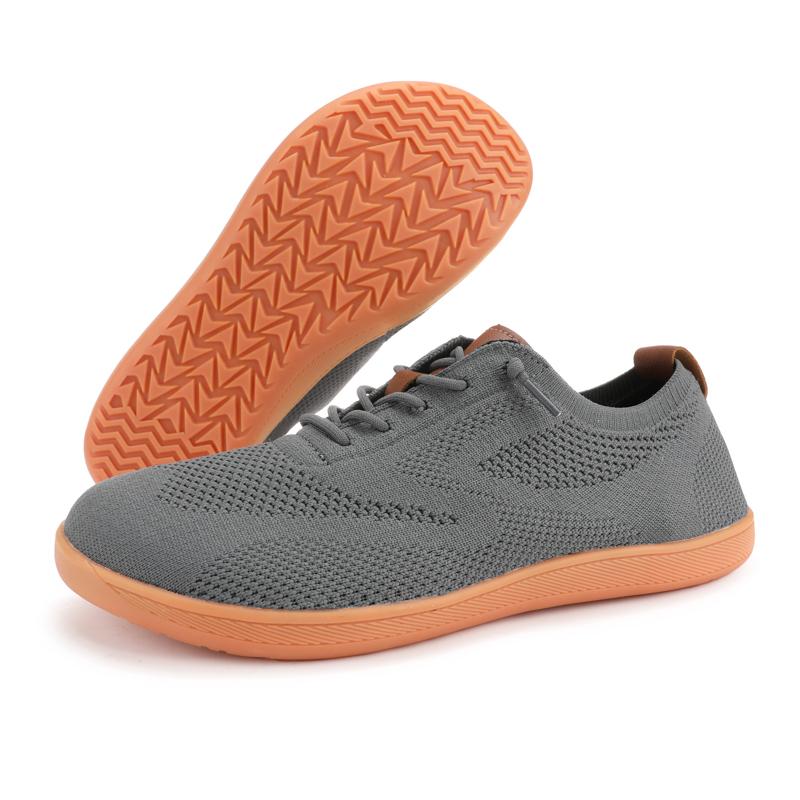 Минималистичные вязаные кроссовки для ходьбы женские мужские с широким носком повседневная обувь легкие тренировочные кроссовки дышащие балетки босиком