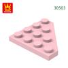 Нетоксичные 65 шт./лот 30503 4x4 Клиновидные строительные блоки Moc Насыпные детали Совместимые с Brick DIY Сборная игрушка для детей Подарочная коробка