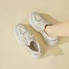 Small Women's Shoes 2025 Spring New Versatile Breathable Casual Shoes Heightened Lightweight Ultra-light Platform Dad Shoes Women