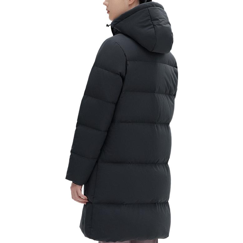 Anta Пуховик с длинным рукавом с логотипом Женская верхняя одежда черного цвета 962247904-4