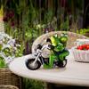 Frog Garden Decorations Resin for Outdoor Patio Ornaments Yard Decorations Art Figurines Frogs Ride Motorcycle