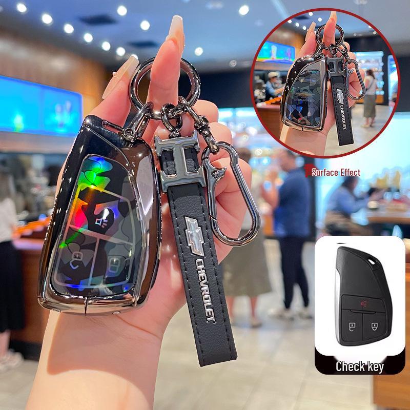 Премиальный чехол для ключа Chevrolet Equinox 2025 с металлической пряжкой - Аксессуары с полным покрытием