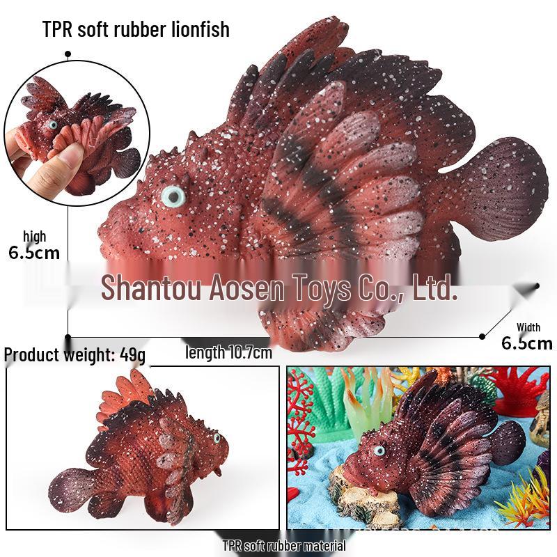 Kids' Ocean Animal Stress Relief Squeeze Toys - Crab, Octopus, Shark, Pufferfish, Dunkleosteus Models
