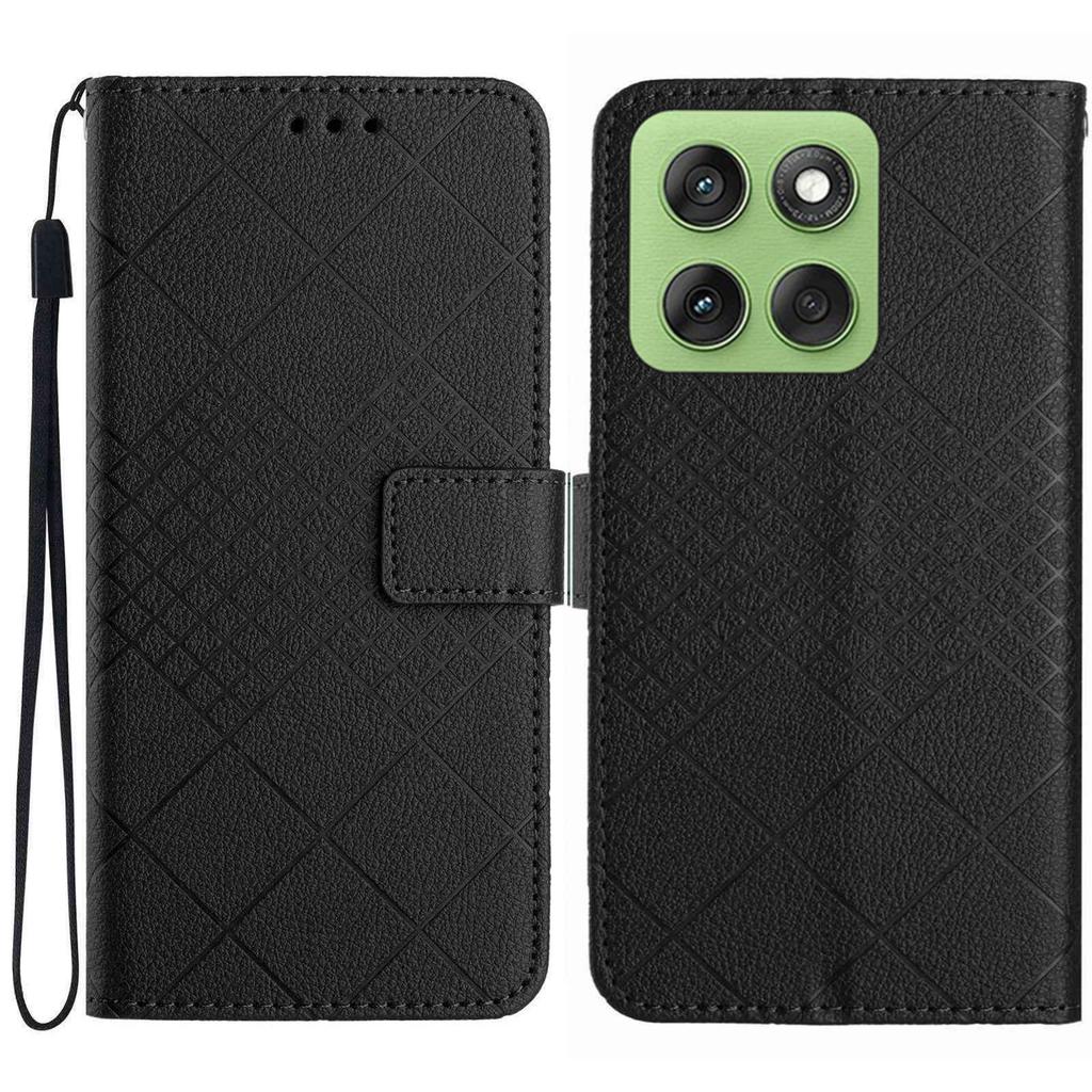 For Motorola Edge 60 5G/60 Fusion 5G Case Wallet Imprint PU Leather Flip Folio Phone Cover