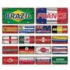 Vintage Country Name Poster Car License Metal Tin Signs Russsia France Brazil Metal Plate Garage Living Room Retro Wall Decor