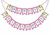 Inkdotpot Birthday Party Decorations Happy Birthday Party Garland Baby Girls Tropical Pennant Banner