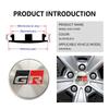 4pcs 60mm Car Wheel Center Cover Hub Cap Auto Decoration Accessories For Toyota Crown GR Corolla YARIS Auris C-HR Hilux Vios