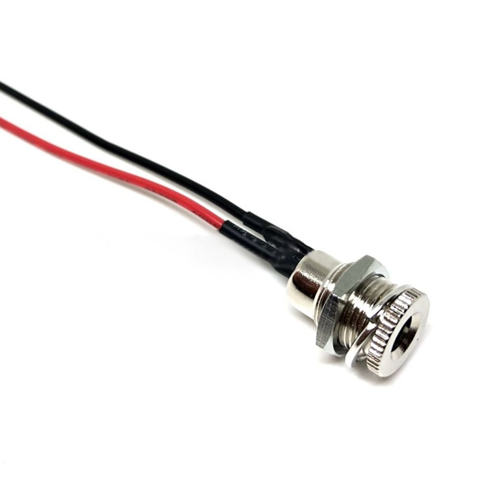 5.5 * 2.1 5.5*2.5mm With Cable Wired DC Power Female DC Socket High Current All Metal Male Female Power Plug Connector