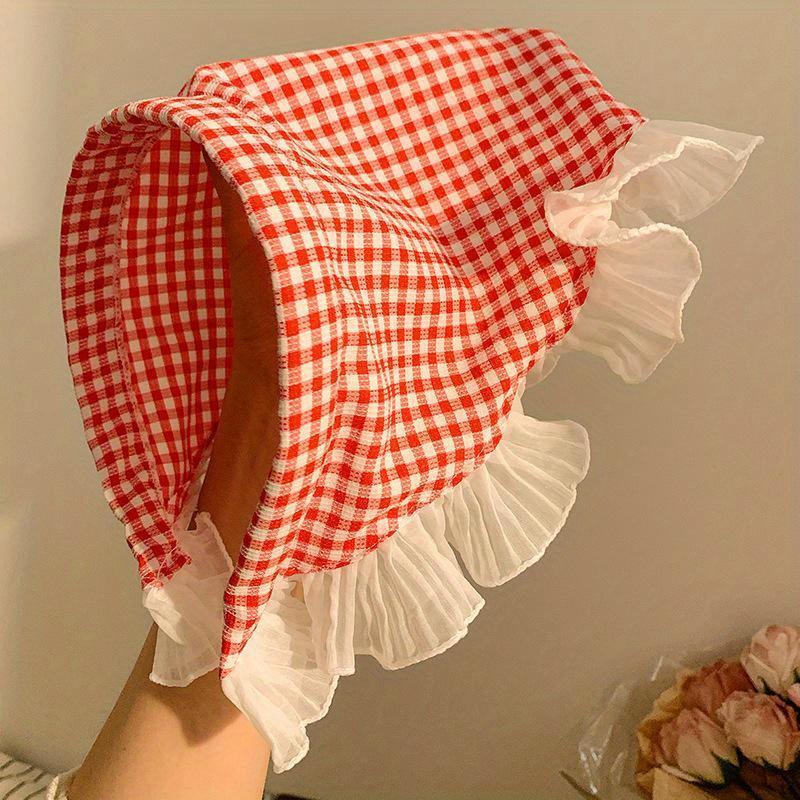 Lace Triangular Hair Scarf Headband Square Headscarf Hairband Turban Bandage Bandana Headband Women Headwarp Hair Accessories