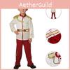 Snow Anime White Boy Prince Charming Child Cosplay Costume Masquerade Christmas