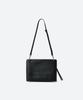 Moonsun 2-Way Twin Leather Bag / Black