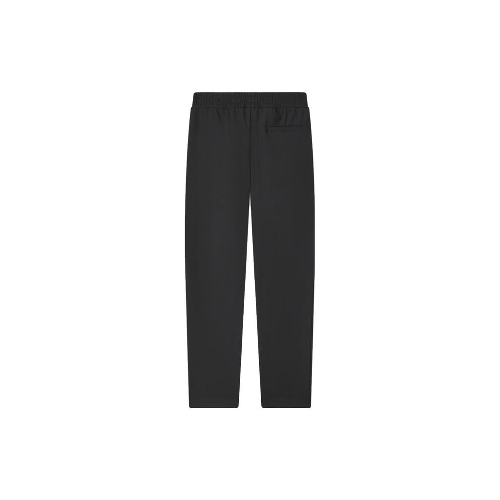 Fila X V&A Collaboration Morgan Series Solid Color Straight Leg Knit Casual Pants Men Pants Black F11M418602F-BK