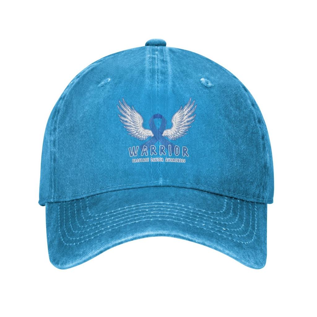 Кепка-бейсболка Warrior Prostate Cancer Aware Hat унисекс CottonFits для мужчин и женщин, регулируемая кепка из стираного денима для папы