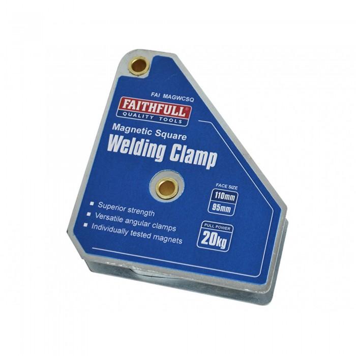Faithfull Welding Magnet Square 110 X 95mm