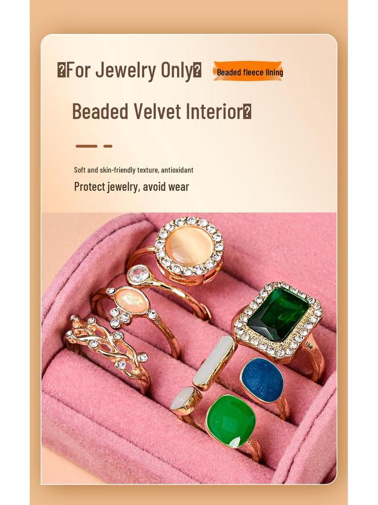 Минималистичная шкатулка для украшений для колец и серег - Портативная подарочная упаковка