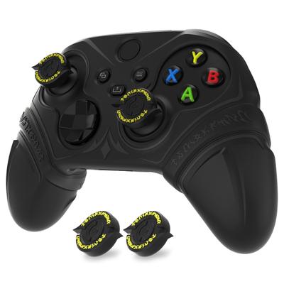 Силиконовый чехол для контроллера PlayVital для Xbox Series X/S с накладками на стики и наклейками – Нескользящая накладка, амортизирующая – Издание «Руны» (черный)