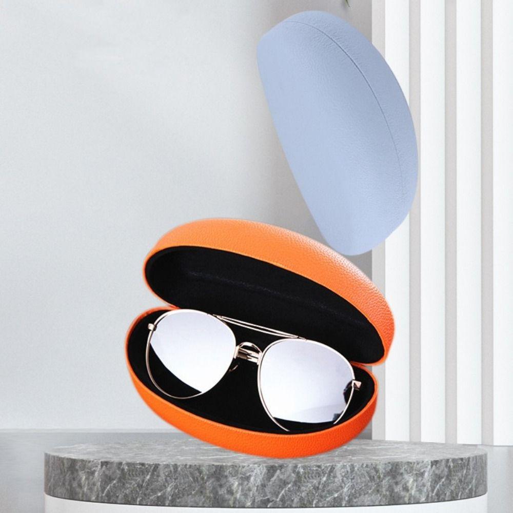 Fashion Leather Color Sunglasses Box Glasses Case Iron Box Sunglasses Case